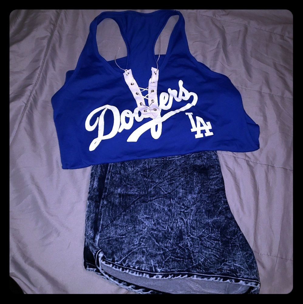 Blue Dodgers Tank Top